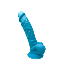 Carregar imagem no visualizador da galeria, Dildo Realístico termo-reativo - 17.5cm - Azul - SilexD