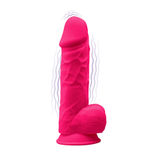 Carregar imagem no visualizador da galeria, Vibrador realístico recarregável - 21.5cm - Rosa - SILEXD