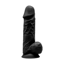 Carregar imagem no visualizador da galeria, Dildo Realístico termo-reativo - 21.5cm - Preto - SilexD