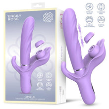 Carregar imagem no visualizador da galeria, Vibrador vaginal com movimento de sobe e desce e estimulador de clitóris por pulsação e ondas de pressão - Apollo - Engily Ross