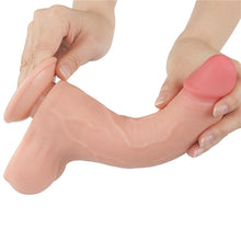 Carregar imagem no visualizador da galeria, Dildo deslizante com dupla camada 8..5” - Bege - 22 cm - Sliding Skin - LoveToy