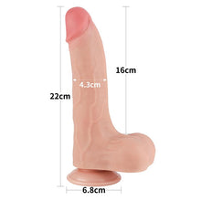 Carregar imagem no visualizador da galeria, Dildo deslizante com dupla camada 8..5” - Bege - 22 cm - Sliding Skin - LoveToy