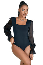 Carregar imagem no visualizador da galeria, Body preto de manga comprida - Paris Hollywood