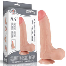 Carregar imagem no visualizador da galeria, Dildo deslizante com dupla camada 8..5” - Bege - 22 cm - Sliding Skin - LoveToy