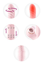 Carregar imagem no visualizador da galeria, Vibrador vaginal com estimulador de clitóris, aquecimento, rotação e sobe e desce - Classy - Yoba