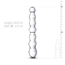 Carregar imagem no visualizador da galeria, Dildo em vidro - 20 cm - Handmade Glass Dildo - No.19 - Gildo