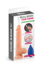 Carregar imagem no visualizador da galeria, Dildo Ejaculador - 21.5cm - Bege - Cum Kane - Real Body