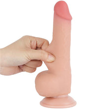 Carregar imagem no visualizador da galeria, Dildo deslizante com dupla camada 7.5” - Bege - 19.5 cm - Sliding Skin - LoveToy
