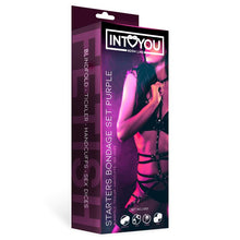 Carregar imagem no visualizador da galeria, Kit BDSM com 4 peças - Starters Bondage Set - Roxo - Intoyou