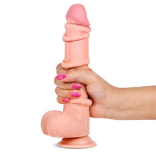 Carregar imagem no visualizador da galeria, Dildo deslizante com dupla camada 9” - Bege - 22.5cm - Slidy Flesh - Like True