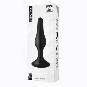 Plug anal com ventosa - 15 cm - Trophy - Tardenoche