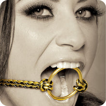 Carregar imagem no visualizador da galeria, Mordaça com argola - Open Mouth Gag - Fetish Fantasy Gold