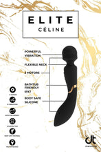 Carregar imagem no visualizador da galeria, Estimulador / Varinha e Vibrador 2 em 1 - Recarregável - Celine - Dream Toys