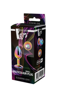 Plug anal metálico com brilhante - Iridescente - S - Dream Toys