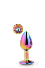 Carregar imagem no visualizador da galeria, Plug anal metálico com brilhante - Iridescente - S - Dream Toys

