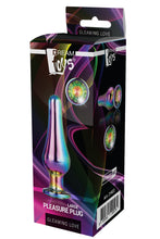 Carregar imagem no visualizador da galeria, Plug anal metálico cónico - Iridescente - L - Dream Toys

