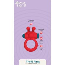 Carregar imagem no visualizador da galeria, Anel duplo para pénis e testículos com vibração - Thrill ring - Love signal