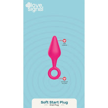 Carregar imagem no visualizador da galeria, Plug anal com argola de segurança - Soft start plug - Love signal