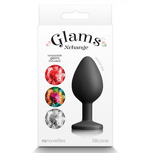 Plug anal com brilhantes coloridos - Glams Xchange