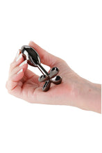 Carregar imagem no visualizador da galeria, Plug anal em alumínio cónico - Preto - Rear assets
