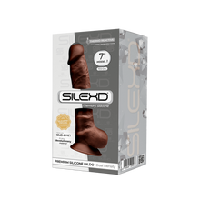 Carregar imagem no visualizador da galeria, Dildo Realístico termo-reativo - 17.5cm - Castanho - SilexD
