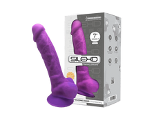 Carregar imagem no visualizador da galeria, Dildo Realístico termo-reativo - 17.5cm - Roxo - SilexD