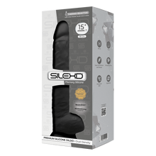 Carregar imagem no visualizador da galeria, Dildo Realístico termo-reativo - 38cm - Preto - SilexD