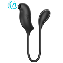 Carregar imagem no visualizador da galeria, 2 em 1 - Estimulador de clitóris por ondas de pressão e ovo vibratório vaginal - Clit sucker stimulator & Vibrator - Ibiza
