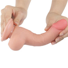 Carregar imagem no visualizador da galeria, Dildo deslizante com dupla camada 7.5” - Bege - 19.5 cm - Sliding Skin - LoveToy