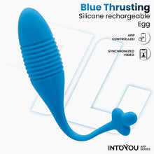 Carregar imagem no visualizador da galeria, Ovo vaginal vibratório com movimento sobe e desce e APP - Thrusting remote egg - IntoYou