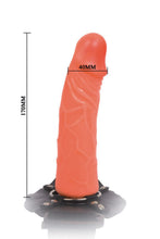 Carregar imagem no visualizador da galeria, Dildo realístico bege com cinta - 17cm - Marcus - Baile
