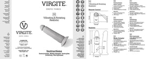 Vibrador Ultra-Realista Recarregável com Comando e Movimento de Rotação - 21cm - R8 - Virgite
