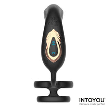 Carregar imagem no visualizador da galeria, Estimulador de próstata vibratório com movimento de rotação e anel peniano duplo + Comando - Rotating prostate massager with double cockring - Bruce - IntoYou