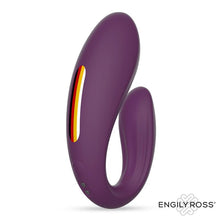 Carregar imagem no visualizador da galeria, Vibrador duplo com comando - para casal - com estimulador vaginal e clitóris - Divel - Engily Ross