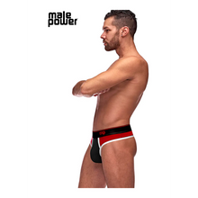 Carregar imagem no visualizador da galeria, Tanga preta e vermelha - Retro sport - Male Power