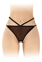 Carregar imagem no visualizador da galeria, Tanga em renda preta - Sylvie - Fashion Secret