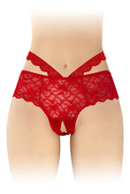 Carregar imagem no visualizador da galeria, Cueca em renda vermelha - Marie - Fashion Secret