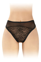 Carregar imagem no visualizador da galeria, Cueca em renda preta - Ava - Fashion Secret