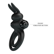 Carregar imagem no visualizador da galeria, Anel vibratório duplo para pénis e testículos - Vibrant penis ring III - Pretty Love
