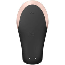 Carregar imagem no visualizador da galeria, Vibrador duplo - para casal - com estimulador vaginal e clitóris - Preto - DOUBLE LOVE - Satisfyer