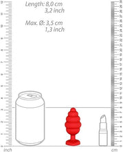 Carregar imagem no visualizador da galeria, Plug anal com textura e brilhante coração - Large - Ouch!