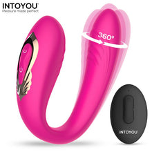 Carregar imagem no visualizador da galeria, Vibrador duplo - para casal - com movimento de rotação 360º e Comando - Lanty- IntoYou