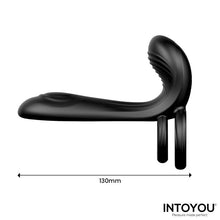 Carregar imagem no visualizador da galeria, Vibrador para casal/engrossador de pénis com estimulador de clitóris, anel para pénis e testículos e comando - Synkox - IntoYou
