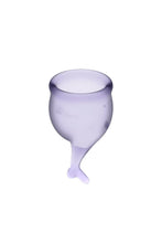 Carregar imagem no visualizador da galeria, Conjunto de 2 copos menstruais reutilizáveis - Feel secure - Satisfyer