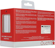 Carregar imagem no visualizador da galeria, Plug anal com textura e brilhante coração - Large - Ouch!