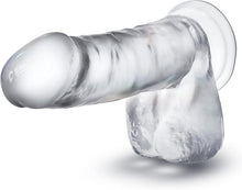 Carregar imagem no visualizador da galeria, Dildo transparente com testículos - 20 cm - Diamond - BYours