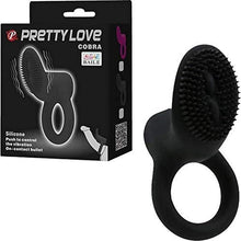 Carregar imagem no visualizador da galeria, Anel peniano com vibração - Cobra - Pretty Love