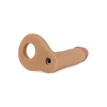 Carregar imagem no visualizador da galeria, Strap-on - Dildo para dupla penetração com vibração - 14 cm - The Ultra Soft Double