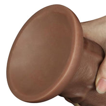 Carregar imagem no visualizador da galeria, Vibrador realístico - Castanho - 26cm - Realistic Chubby Vibrating Dildo - Love Toy