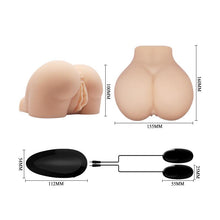 Carregar imagem no visualizador da galeria, Masturbador masculino Vagina e Ânus com vibração - Realistic Vagina and Anal - Crazy Bull